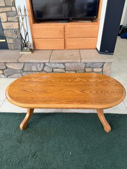 Solid Oak Coffee Table