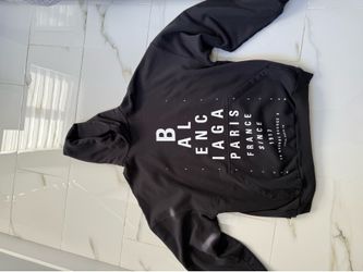 Authentic Balenciaga “Paris France Since 1917” logo hoodie