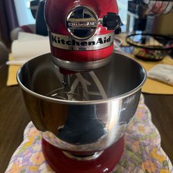 KitchenAid Artisan series red stand mixer k45 series ksm45-ksm200 series