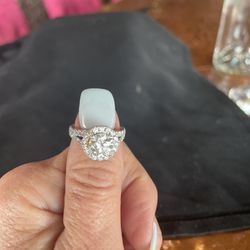 1.58 Carat Lab Grown Round Diamond Ring