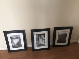 Three wood black frames from Z Galleria