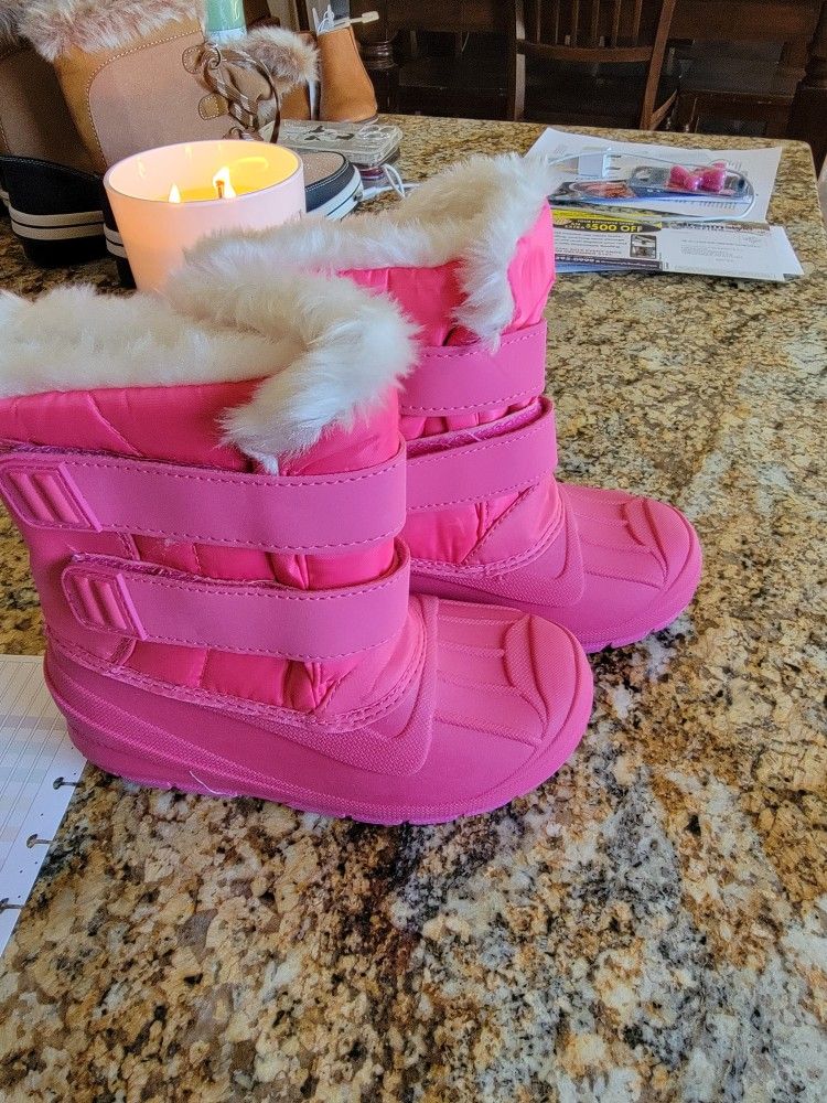 Little Girls Hot Pink Boots