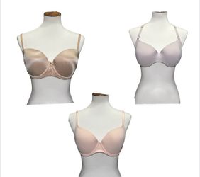 Lot of 3 Victoria’s Secret underwire padded smooth bra’s size 36D