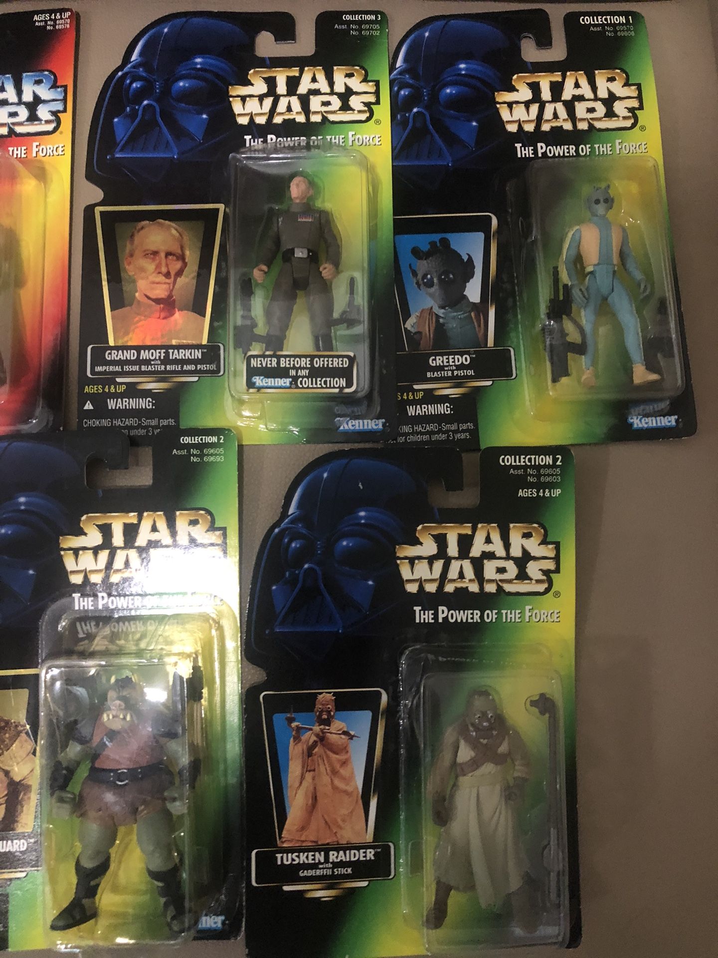 Vintage 1996 Kenner Star Wars YFigurines! Lot Of Including Luke