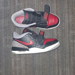 Jordan Legacy 312 Size 8 Black Red And White