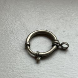 Giant Metal Jump ring. Spring Clasp. For Charms Watch Fob. Jewelry Design 