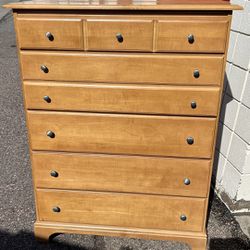 solid wood 5 drawer dresser tall chest brown L40”*D18”*H53”(address in description)