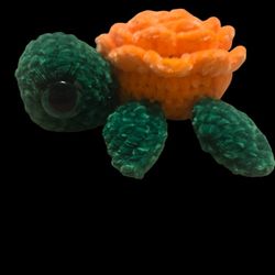 Crochet Rose Turtle