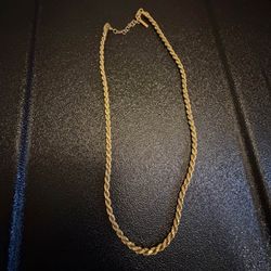 Jaxxon 14k Gold Plated Rope Chain 18-22 Inches