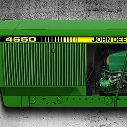 Curved John Deere 4650 Tractor Farm 3D Sign
