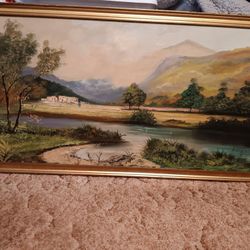 A Landscape Of An Unknown Italian Landscape Painting 