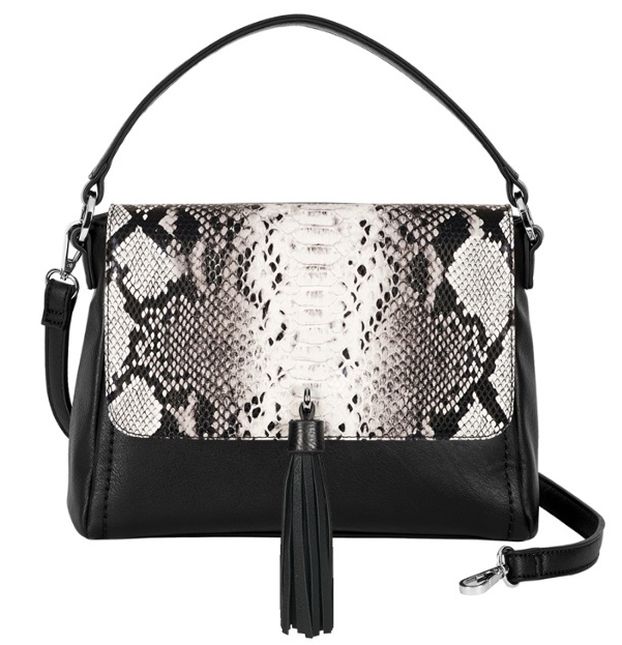 Versa Signature Handbag Black. Pair with Versa Accents. Vegan leather Magnolia and Vine