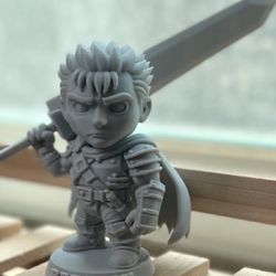 Berserk Guts Chibi Statue Figure