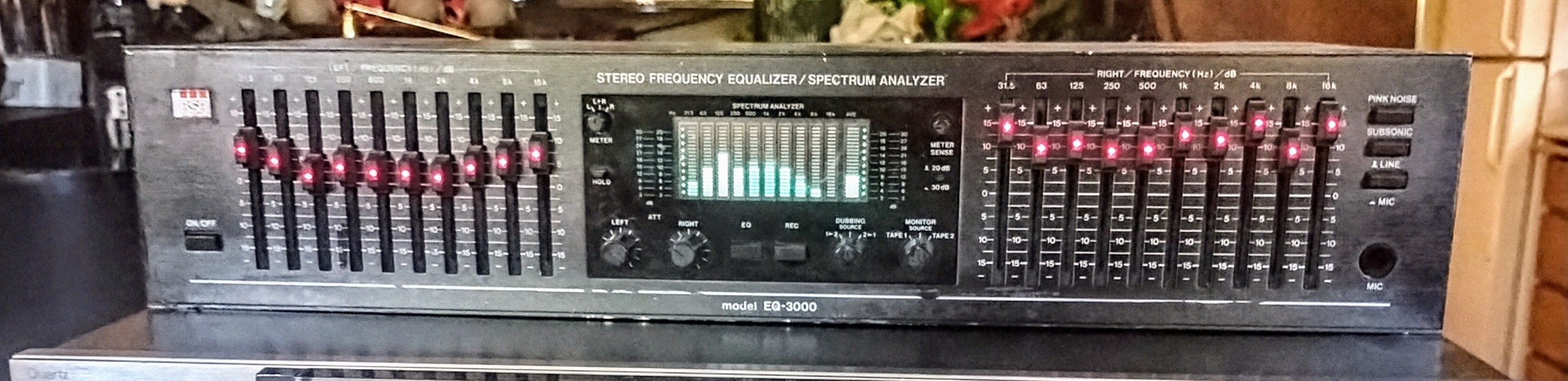 B. S. R. Graphic EQ w Spectrum Analyzer Model #3000 nice!