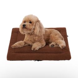 Soft Dog Bed Mat, Washable Plush Dog Crate Pad Mat