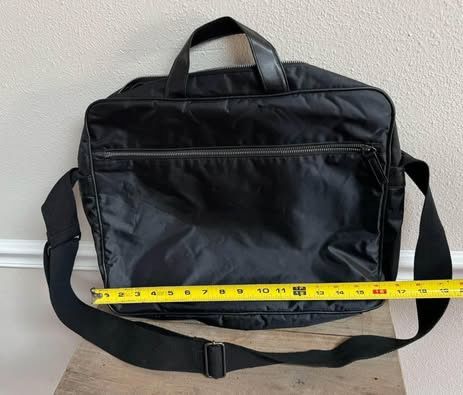 Black Laptop Bag With Shoulder Strap just $3