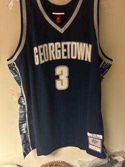 Allen Iverson autographed authentic Georgetown Hoyas Mitchell And Ness jersey