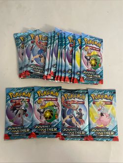 Pokémon Journey Together Booster Pack Lot 19 Packs Sealed Trading Card Game