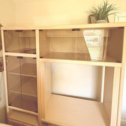 Modern Light Wood TV Stand / Shelving Unit – Minimalist Storage