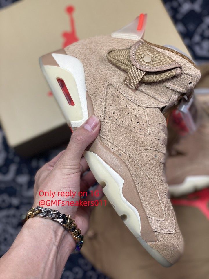 Travis Scott x Air Jordan 6 AJ6 TS British Khaki