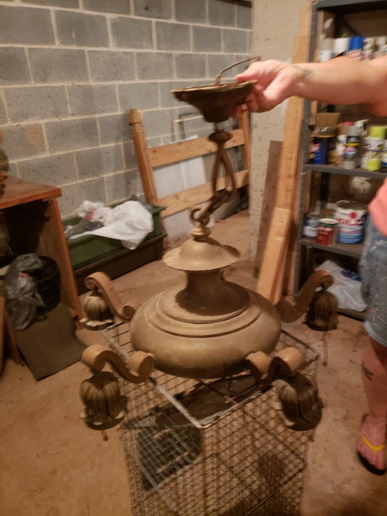 Antique Brass Chandler