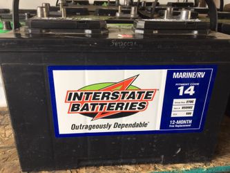Marine deep cycle and regular batteries