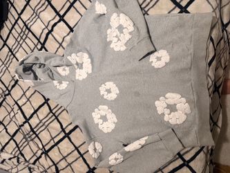 Denim Tears Cotton Wreath Hoodie Grey