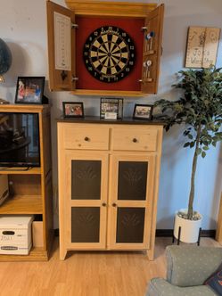 NEW Custom Solid Pine Farmhouse Pie Safe Cabinet - Showroom Model