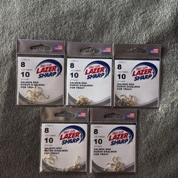 5 Pack Eagle Claw Hooks 