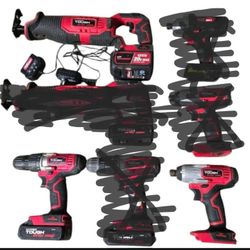 Hyper Tough Power Tools Cordless Battery Impact Driver Drill Reciprocating Saw