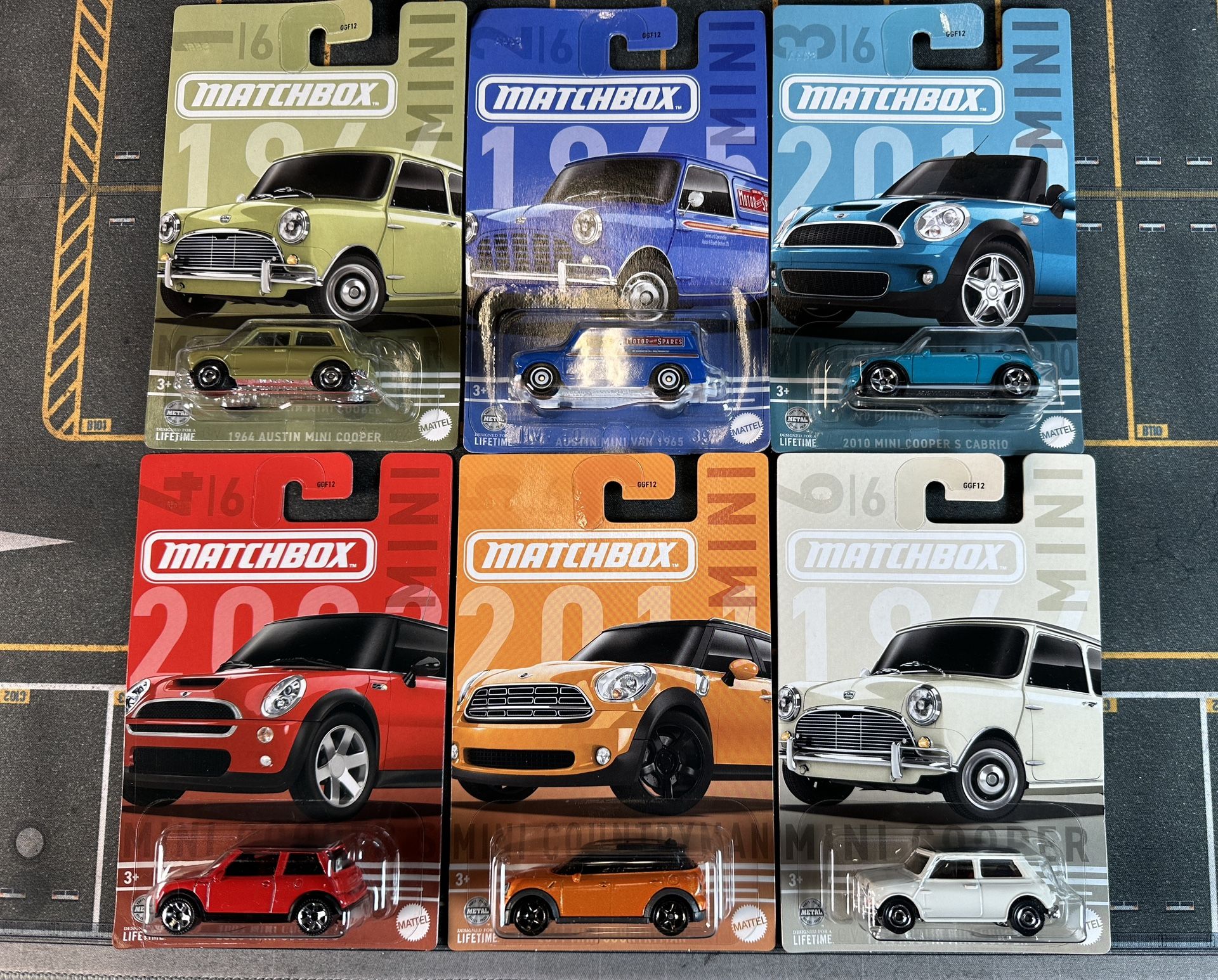Matchbox Mini Cooper Set (6 Cars)
