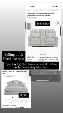 Living room furniture slightly used