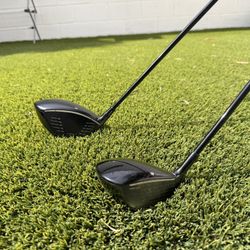 Taylormade Qi10 Driver 9* and 3 Wood, Upgrade Shafts