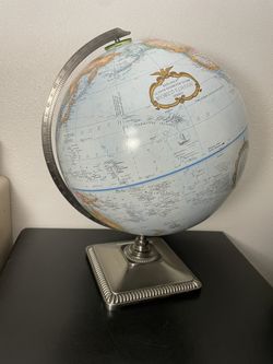 12 Inch World Classics Globe Metal