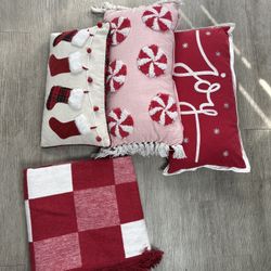 Christmas Pillows & Throw MUST TAKE ALL