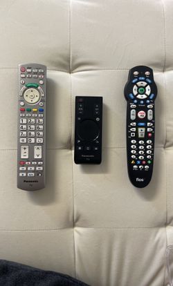 Panasonic TV Remote Control 2x And One Universal Remote Control