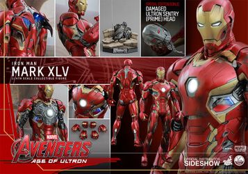  Sideshow Exclusive Iron Man Mark XLV Marvel Quarter Scale Figure by Hot Toys