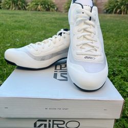 Only‼️size 47Giro White Road Bike Shoes - Lightweight & Carbon Sole - Brand New!