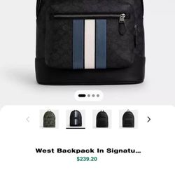 Coach Varsity Stripe Backpack