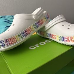 Rainbow Crocs