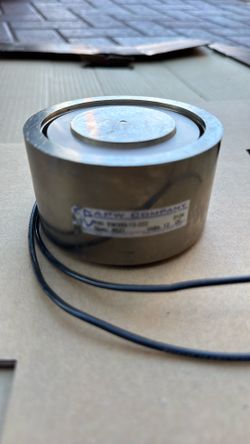 APW Company EM350-12-222 Round Electromagnet 12V DC 3.5" Dia 600 lb Hold⁠