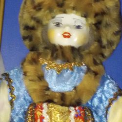 Antique Russian Porcelain Doll