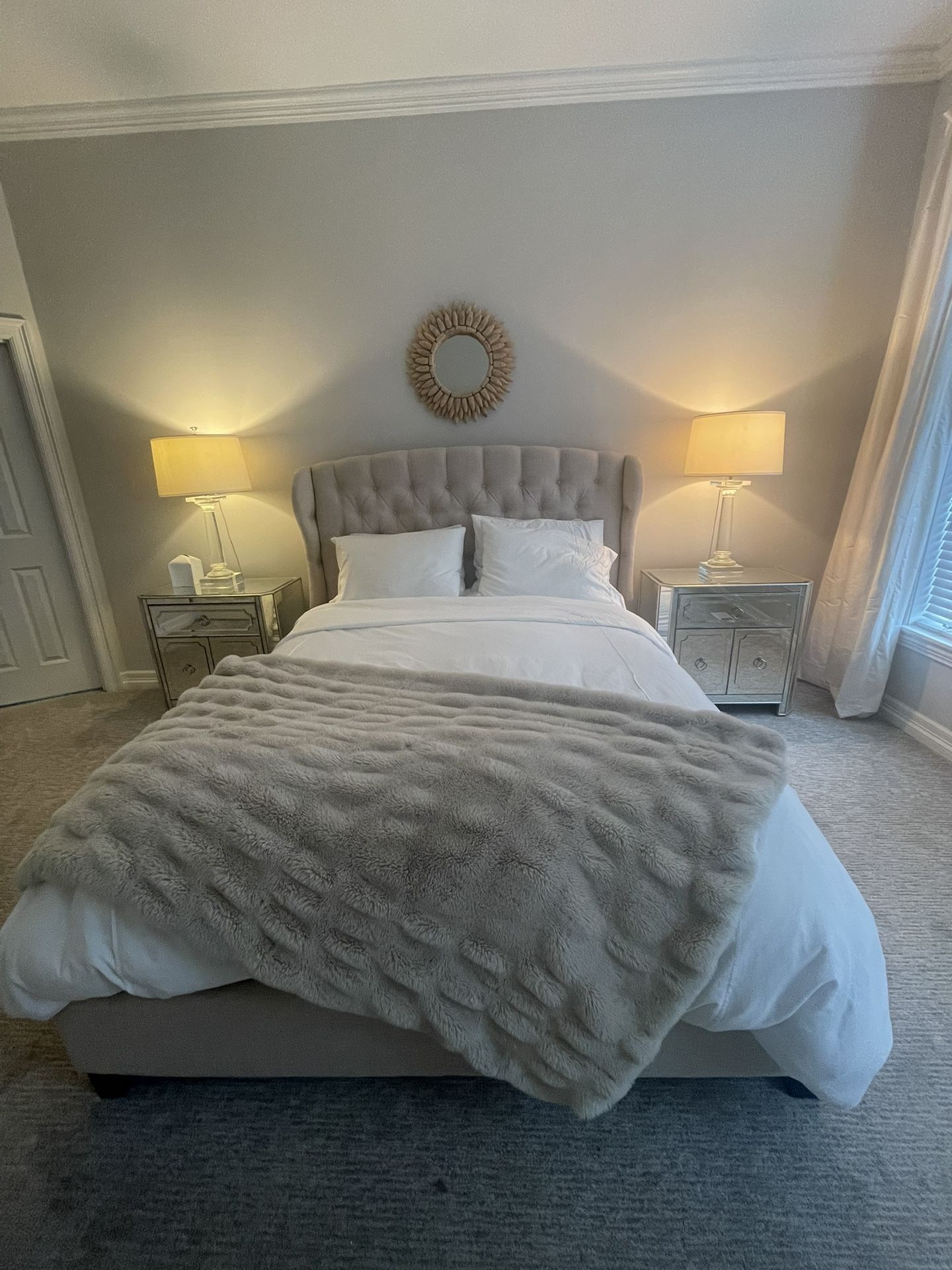 Queen Upholstered Bed Frame