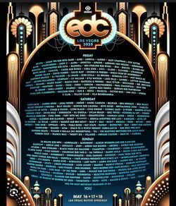 EDC VEGAS - Two wristbands GA all Three Days