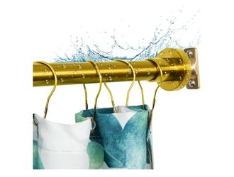 4275: New Heavy Duty Shower Rod, Adjustable Shower Curtain Rod, Expandable 47-84 Inch, Permanent Mount Shower Rod, Never Rust Stainless Steel For Wind
