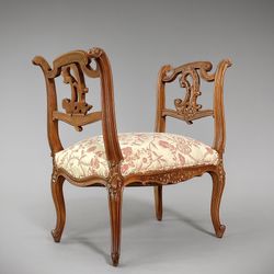 French Louis XV Rococo Style Boudoir Dressing Bench, c.1920's - Delivery Available