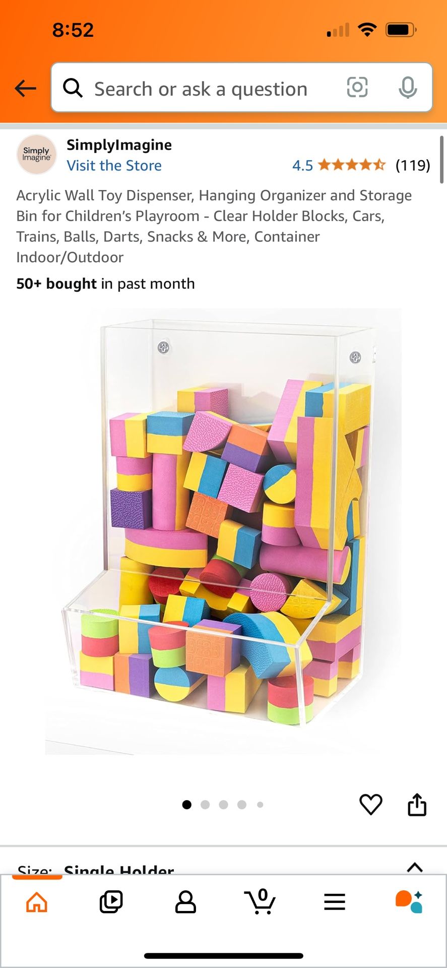 3 Acrylic Organizers Storage Containers