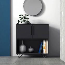 New! Modern Black Cabinet