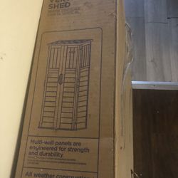 Resin 2x6 Outdoor Shed New In Box