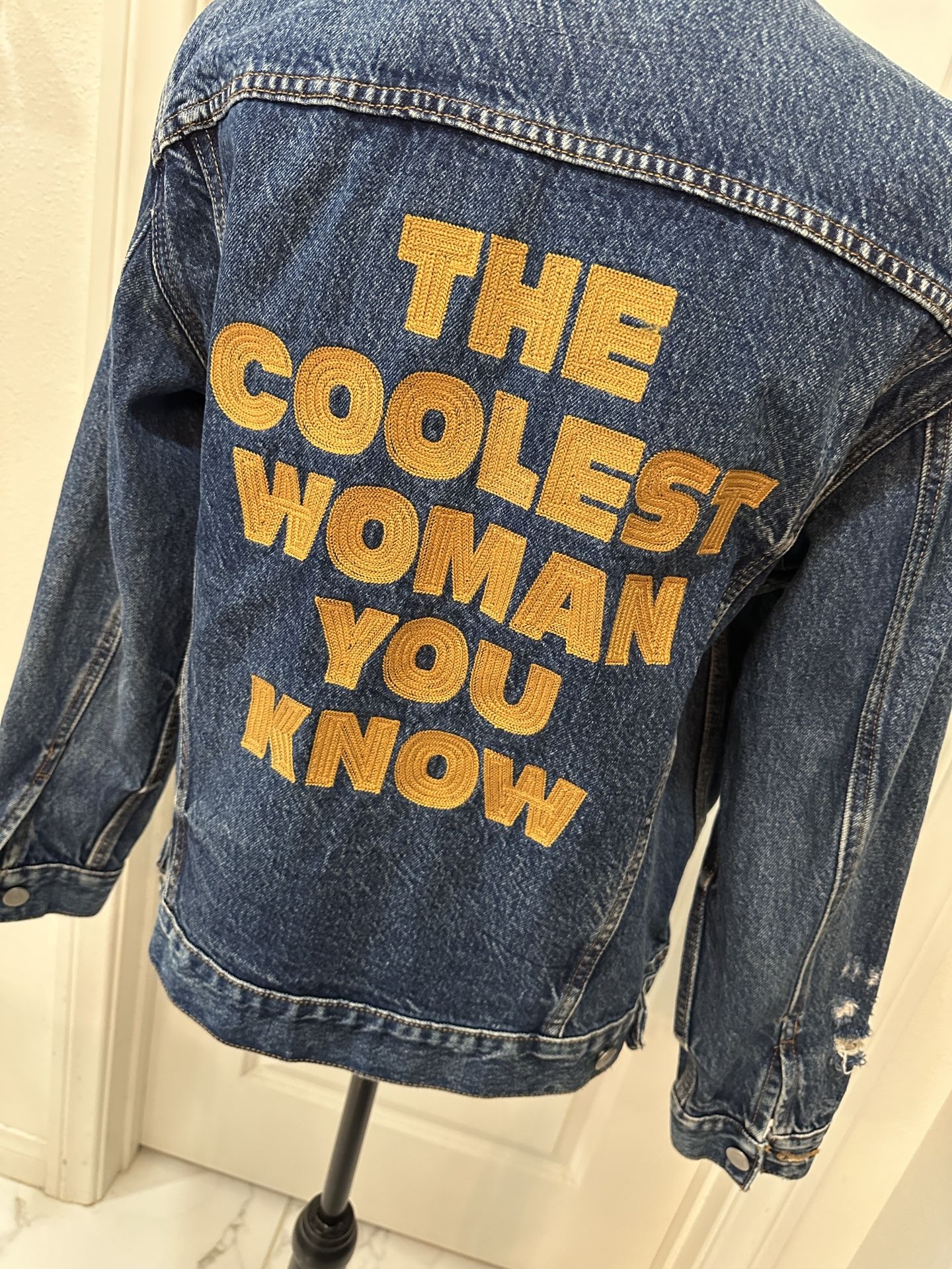 Lucky brand denim jacket size Large